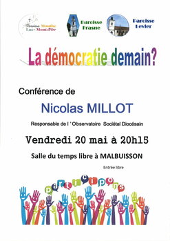 Conférence de Nicolas MILLOT, responsable de l'Observatoire Sociétal Diocésain